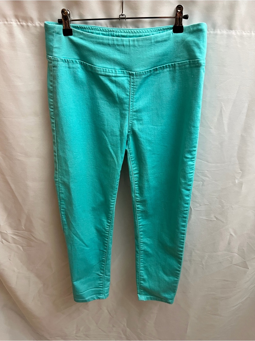 DG2 by Diane Gilman Women’s Turquoise Pull-On Capri Pants Size Small